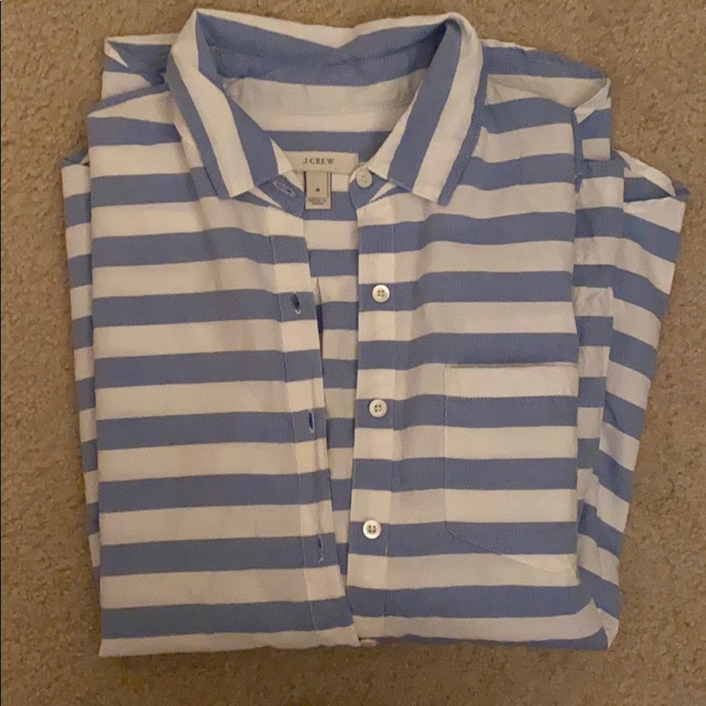 Jcrew half button shirt